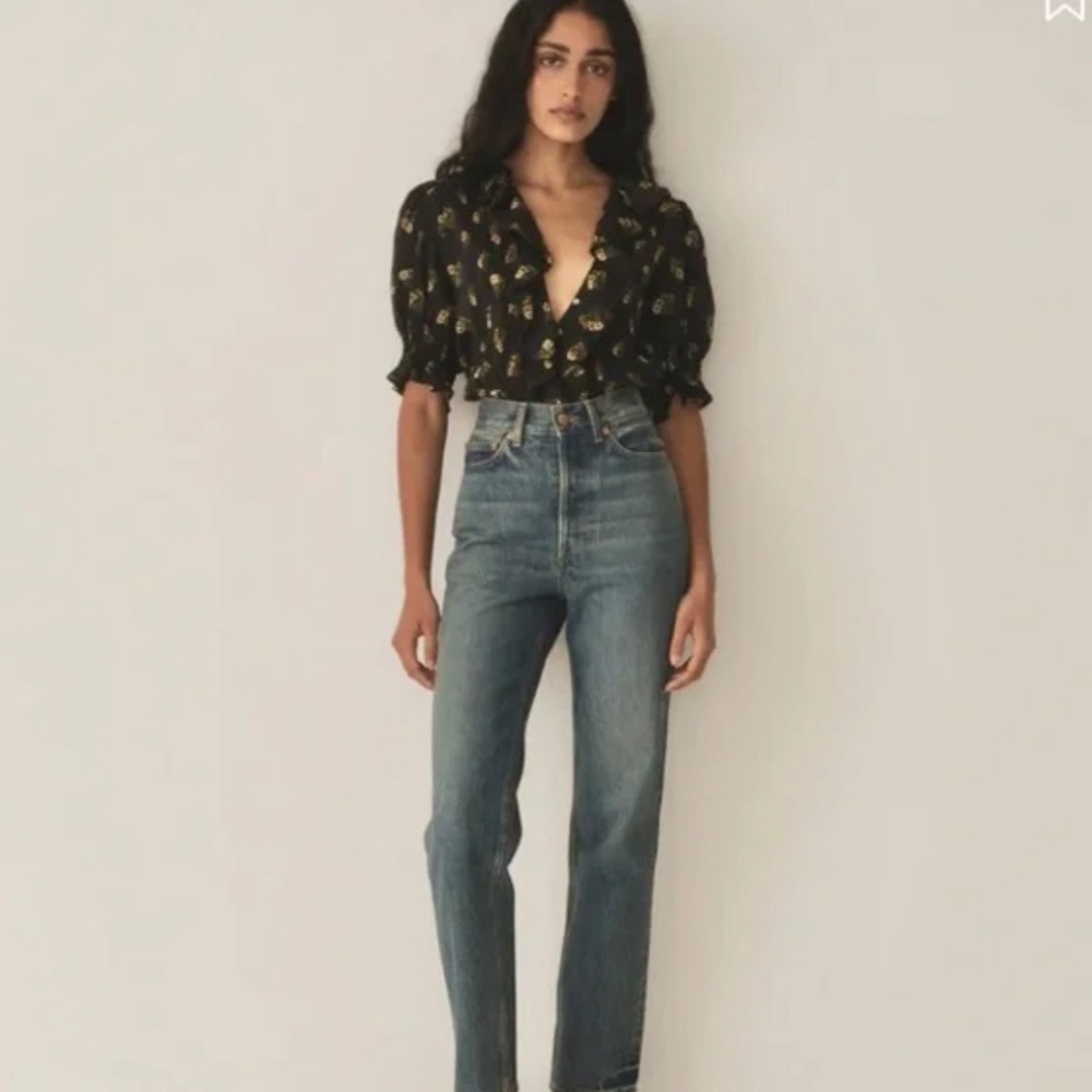 Doen Henri Top in Buttercup Bouquet - Medium - Picture 11 of 12